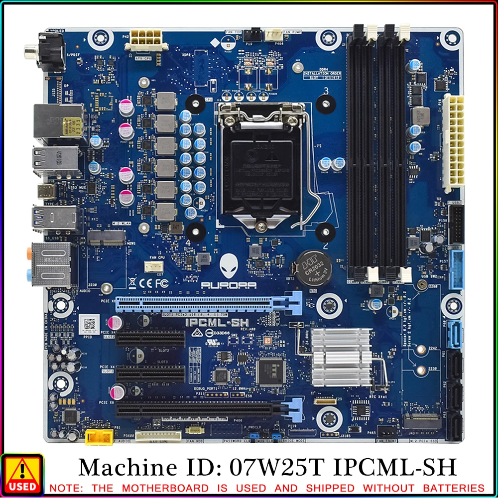 

Для материнской платы Alienware Aurora R12 IPCML-SH 07W25T P0JWX