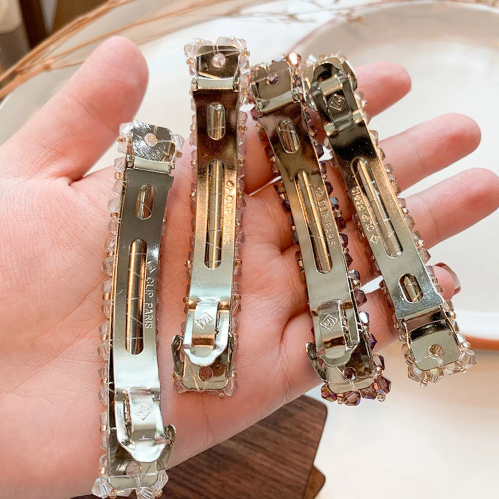 1PC Colorful Rhinestone Hair Clips: Sparkling Crystal Barrettes for Women, Trendy Hair Accessories to Elevate Any Look