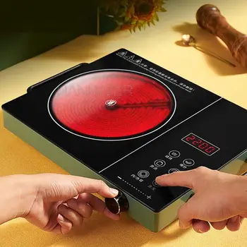 Electric Ceramic Stove Household Intelligent Light Wave Stove Tea Cooking Stove High-power Water Boiler Multi-function 220V 1
