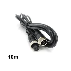 Durable Aviation Extension Video Connector Cable (4 - Pin, Male to Female) for Vehicle Camera Systems (10m male to female)