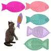 Interactive Fish-Shaped Kittens Lick Mat with Suction Cups - SlowFeeder Silicone Pet Feeding Mat for Healthy Eating Habits