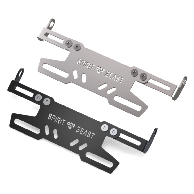 

Motorcycle License Plate Bracket Fixed Number Plate Frame Holder Dropship