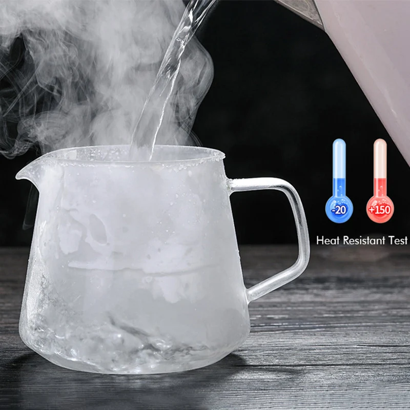 Coffee Server Glass Coffee Pot Heat Resistant Glass Kettle Sharing Pot 600/300ml Pour Over Espresso Maker Accessories