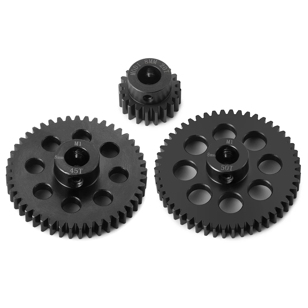 TRINOOD M1 Stahl Motor Getriebe Ritzel 8MM 11-55T für 1/5 1/6 1/7 1/8 1/10 Buggy Truck RC Modell Auto Motor Teile – Detail 12