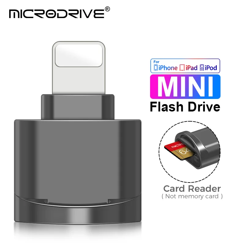 MniCardReaderLightningAdapterForMemoryCardMicroMiniSDCard