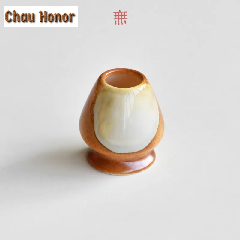 4PCS Japanese Style Coarse Pottery Matcha Set With Ceramic Bowl Bamboo Matcha Whisk Teaspoon Tea Set Tea Lovers Tea-making Tools