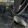 Simple Embroidery American Vintage Casual Denim Jeans for Men Autumn Washed Slim Fit Straight Pants Y2k Youth Male Trousers 4