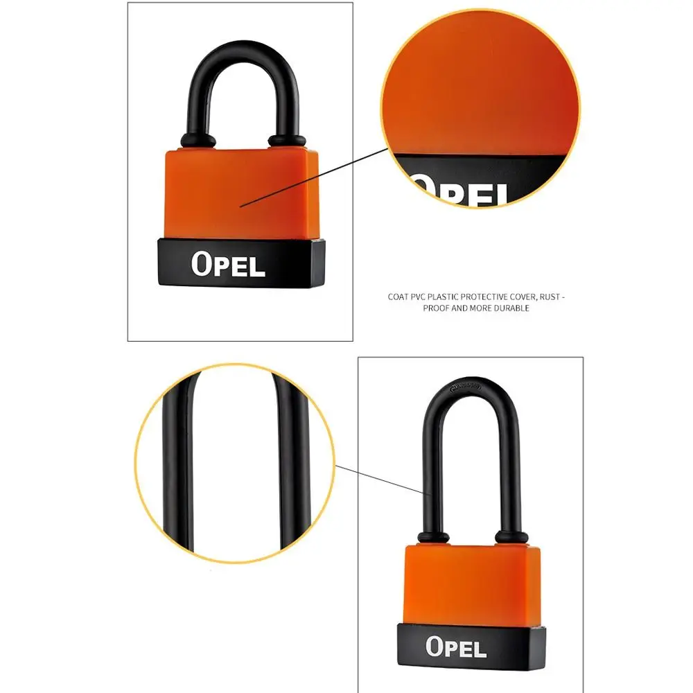 Description Picture 6 of itemDurable Anti-theft Heavy Duty Padlocks With Keys Anti-cut Waterproof Lock Security Safety Lockpick Set