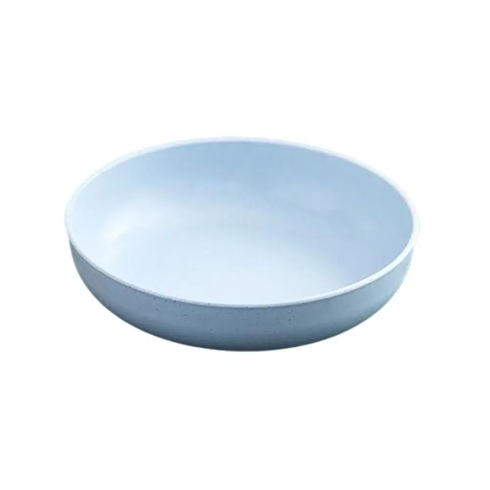 Dinner Plate Solid Color Microwave Tableware Round Shape Food Plate Home Anti-Slip Base Dinner Dish Kitchen Supplies