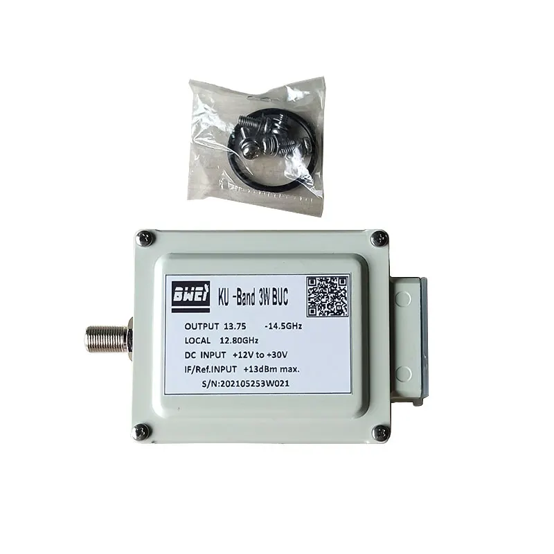 

Новый дизайн 3 вт Ku Band Buc 13,75-14,5 ГГц Buc спутниковый блок Upconverter выход Tx сигналы через WR 75 без канавки с прокладкой