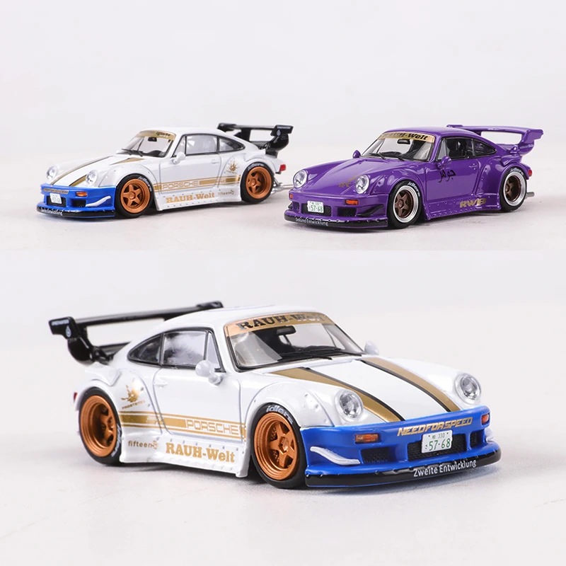 

Звездная модель 1:64 RWB930, фиолетовый/белый сплав, модель автомобиля
