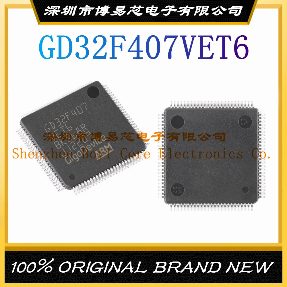 1 PCS/LOTE GD32F407VET6 package LQFP-100 new original genuine microcontroller IC chip microcontroller (MCU/MPU/SOC) 1 pcs lote gd32f207rct6 gd32f207 lqfp 64 100% new and original ic chip integrated circuit