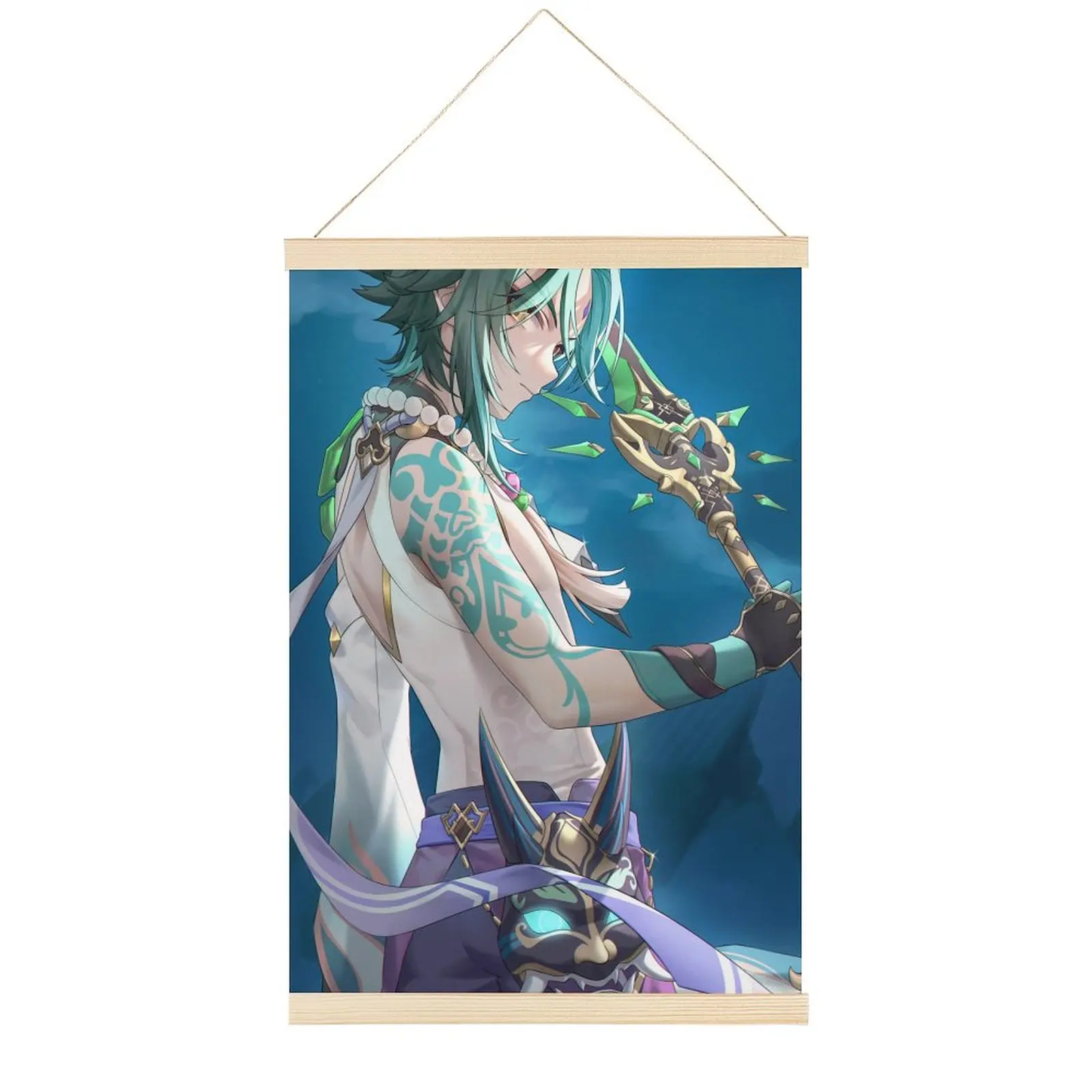 

Xiao Canvas Hanging Picture Japanese Anime Painting Home Decor Wall Scroll Posters