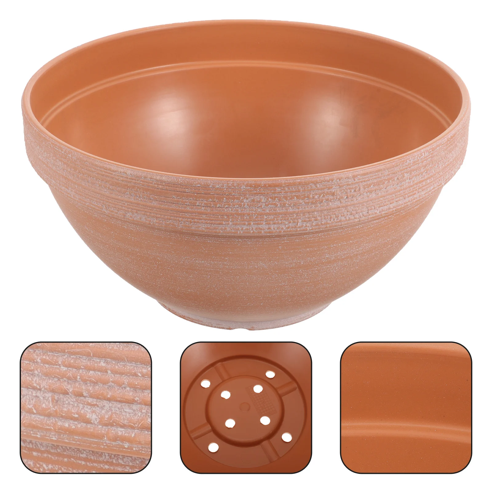 

Terracotta Clay Pots Ceramic Pottery Cactus Flower Pots Orchid Nursery Pot Plastic Flower Plant Pot Drainage Holes