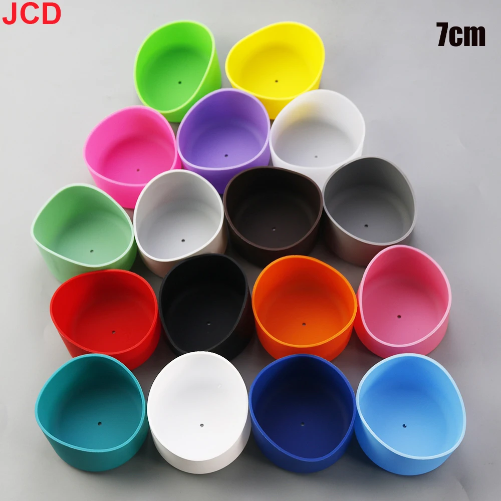 1pcs 7cm Curved Silicone Cup Bottom Cover Heat Insulation Coaster Sleeve Water Cup Cover Anti-Slip Bottle Protective Sleeve