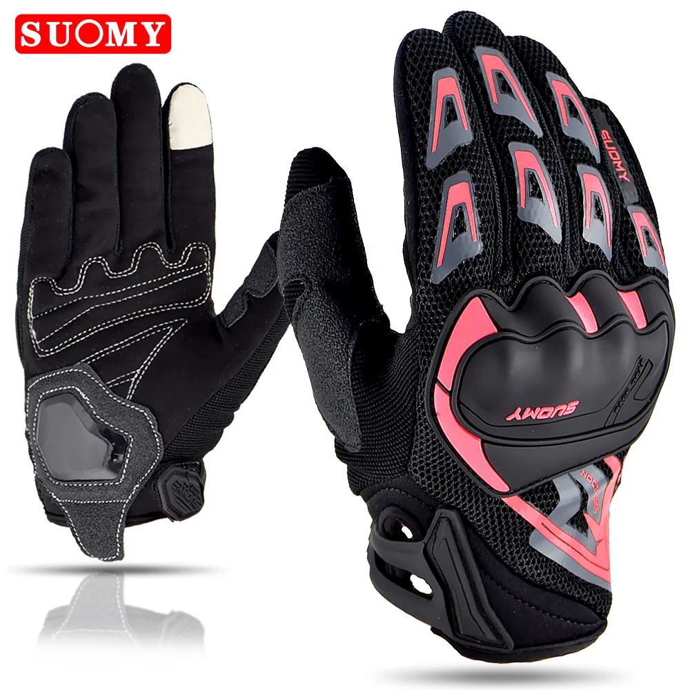 YGLONG Guanti Moto Guanti da Moto Motocross Traspirante Guanti da Corsa in Moto Bicycle Ciclismo Guanto da Equitazione per Uomo Donna Guanti da Moto
