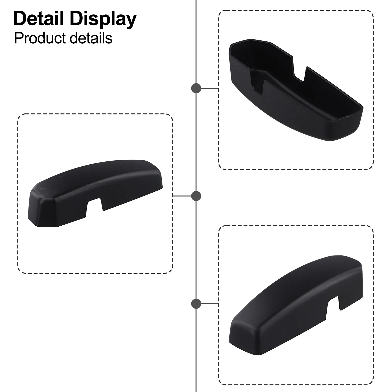 Car Windscreen-Bulkhead Support Bracket Cover Matte Black Cap ABS Land Rover Defender SVX 1pc windscreen support bracket cover