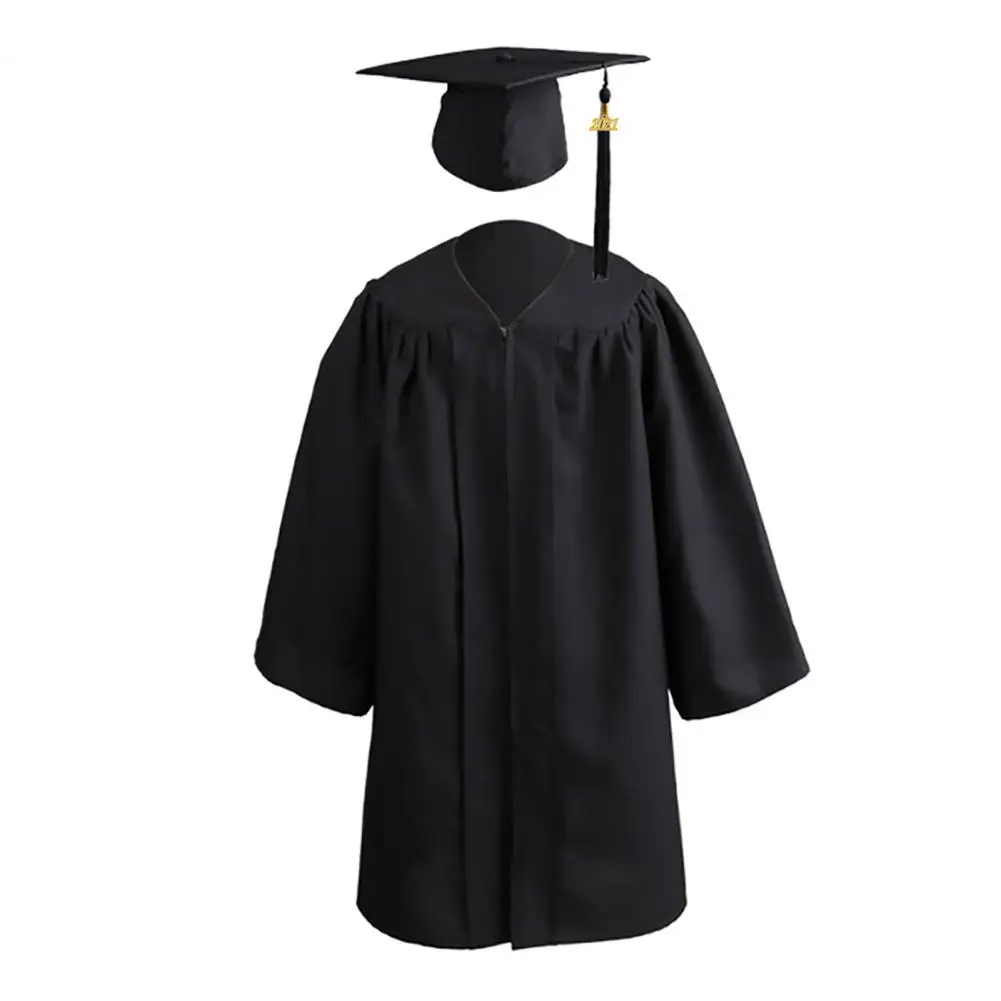 Child Graduation Costume Kindergarten Kid Toddler Graduation Clothing Cap Gown Preschool Festival Outfit graduation gown set