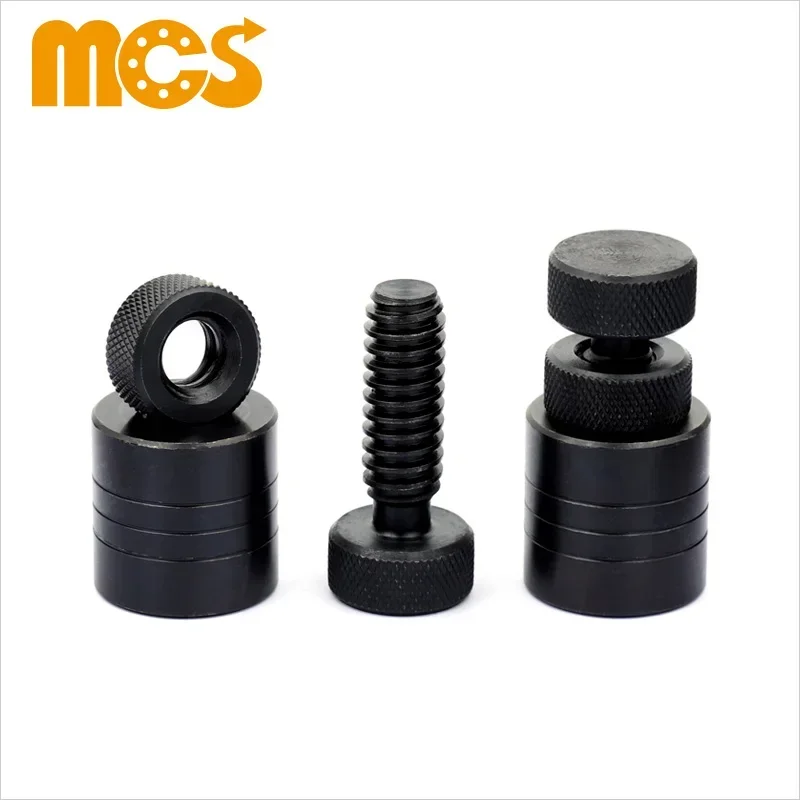 2pcs S100 Manual Screw Jack Adjustable Mold Height Hoist CNC Milling Injection Machine Cushion Iron Mould Adapter Support Foot