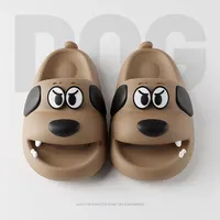 Feslishoet Catroon Dog Thick Slippers Soled Non Slip Slides Bathroom Summer Comfy Shoes Indoor and Outdoor 1