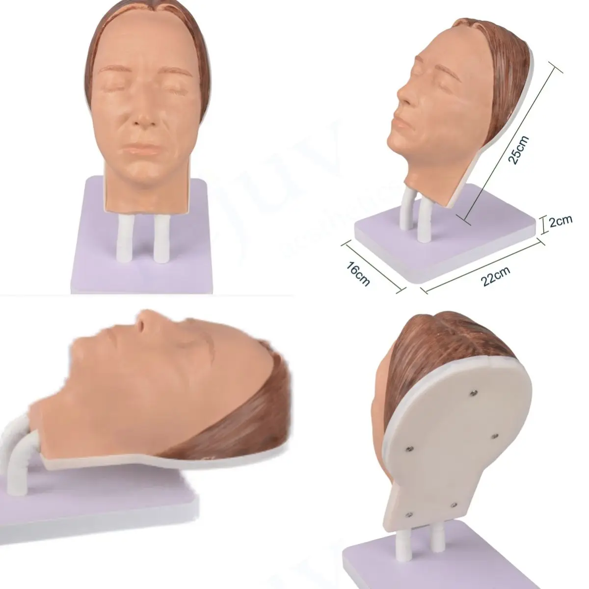 Realistic Silicone Injection Practice Face Training Model Female Makeup Mannequin for Facial Injections 4