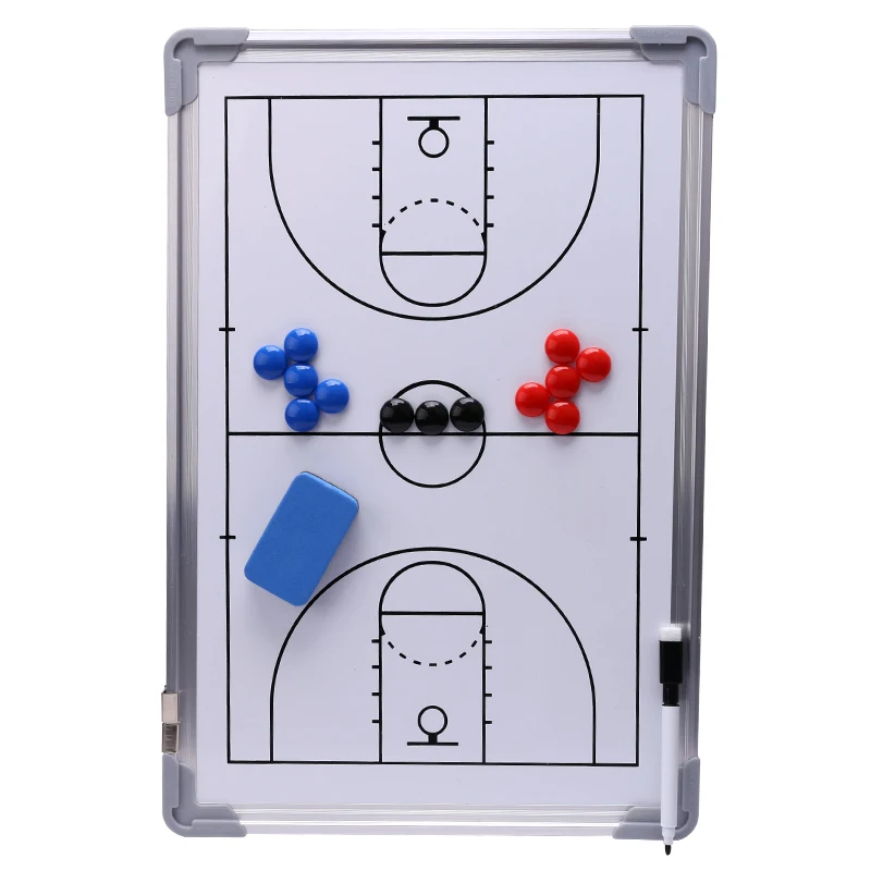 1 aluminum alloy frame magnetic basketball tactical board game training coach sand table command board