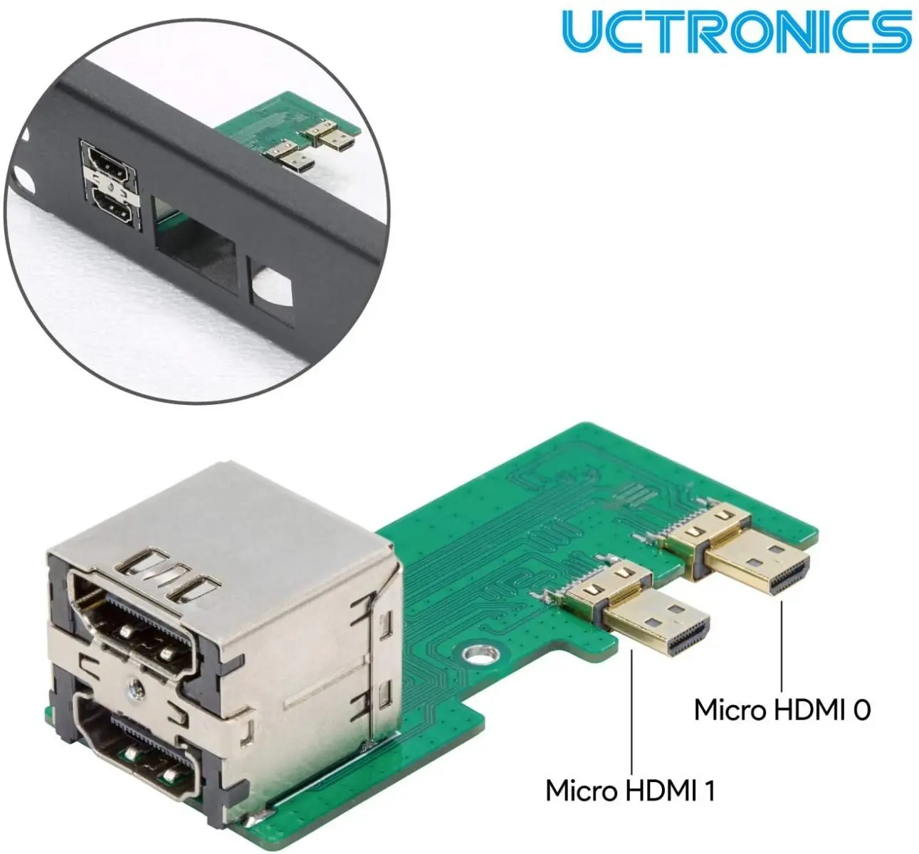 UCTRONICS   , ũ HDMI  , 19 ġ 1U  Ʈ, 1-4  ,   4  B