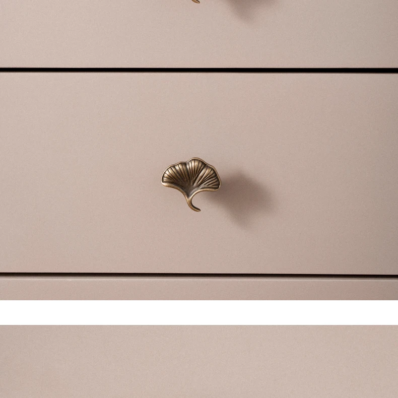 ginkgo leaf design knob for dresser and cabinet doors
