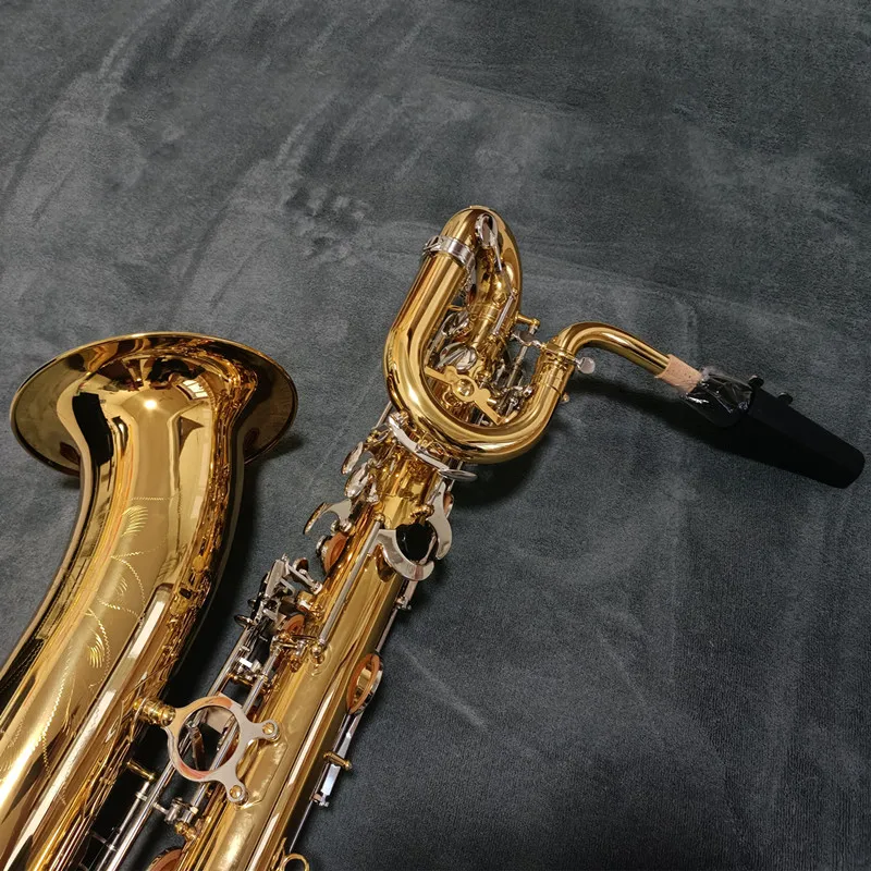 High Quality Baritone Saxophone E Flat Brass Plated Professional Woodwind Instrument With Case Sax Accessories
