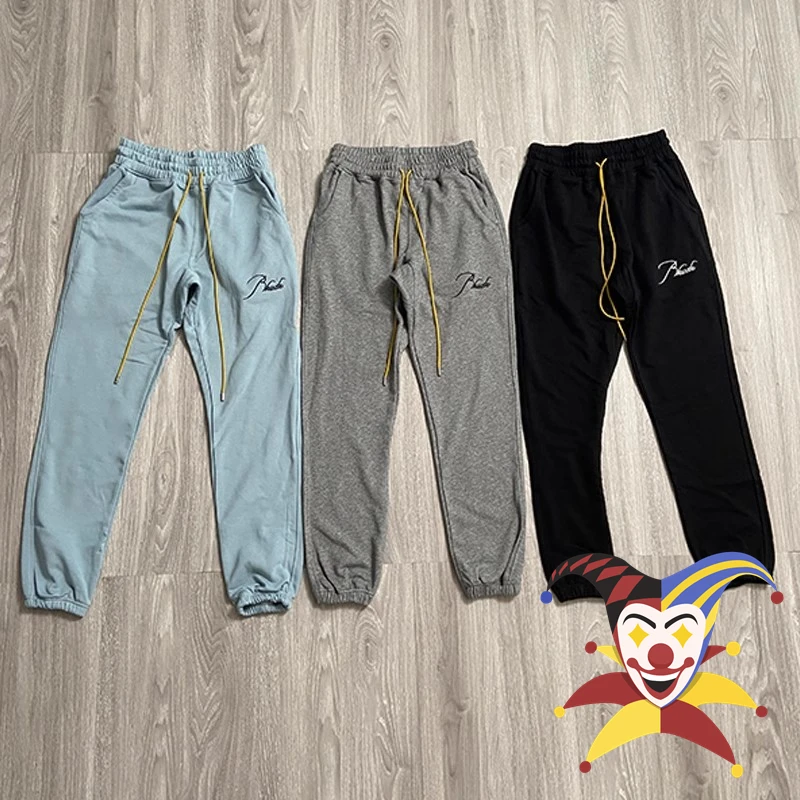 

Rhude Pill Embroidery Sweatpants For Men Women Best Quality Jogger Drawstring Pants