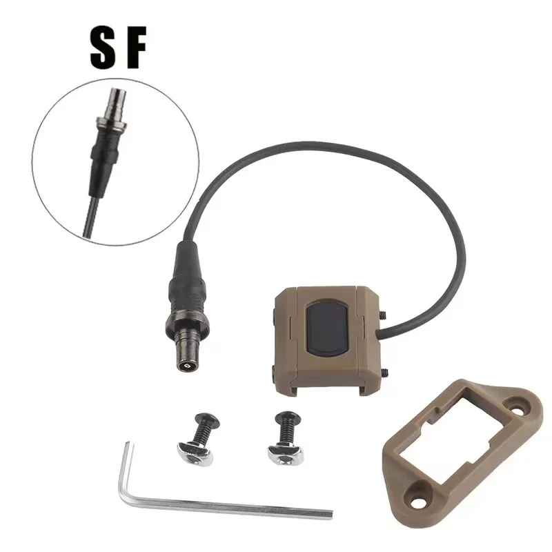 Tactical Recon Light Lightweight Pressure Switch Tactical Pressure Axon Switch, Crane Laser/SF/2.5 Rear Plug, DBAL, PEQ, NGAL 5