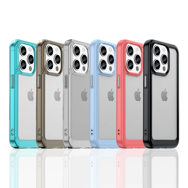 For iPhone 15 Pro Case iPhone 15 Pro Cover Colorful Soft Edge