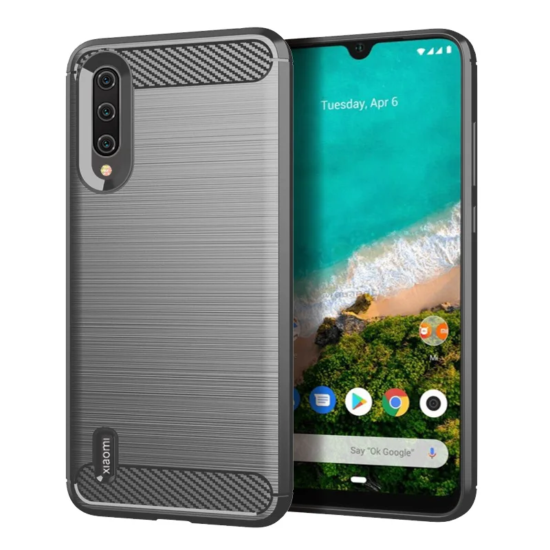 For Xiaomi A3 Mi A3 Case Soft Silicone Protective Back Cover for xaomi mia3 mi a3 Carbon Fiber Soft Phone Cases Coque Fundas 6