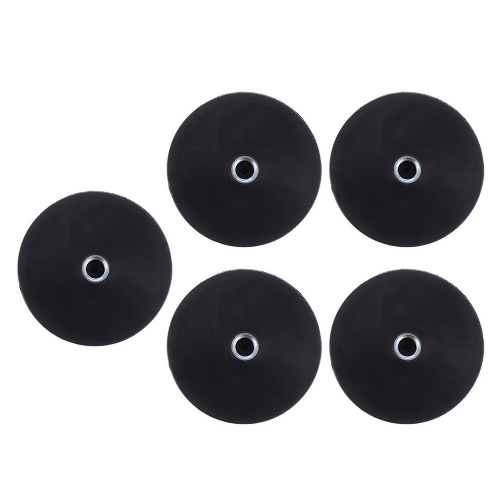 

5Pcs Car Roof Equipment Fixed Rubber Coating Magnetic LED Spotlight Base