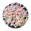 Mixed Rainbow Color Polymer Clay Animal Paw Print Cat Paw Artificial Confetti Sprinkles Hot Clay Slices 3