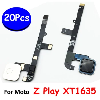 20Pcs， Fingerprint Sensor Scanner Touch ID Connect Motherboard home button Flex Cable For Motorola Moto Z Play XT1635