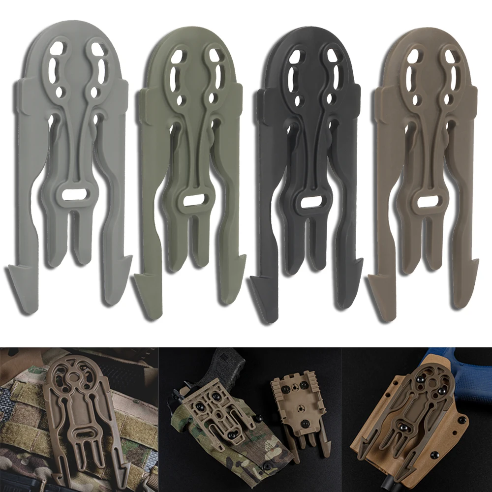 Molle Gun Holster Platform Quick Release Plate Mount Universal Pistol