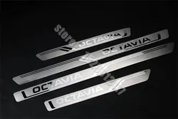 Car Accessories Door Sill Scuff Plates Threshold Protector Stickers - Welcome Pedal (Silvery   A)