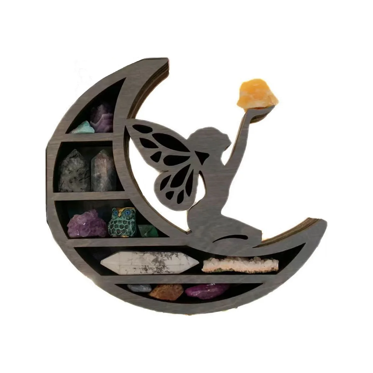 

Стеллаж с кристаллами Moon Elf, 1 шт., маленькие украшения, стеллаж для хранения моделей, Стеллаж с кристаллами, стеллаж для дома