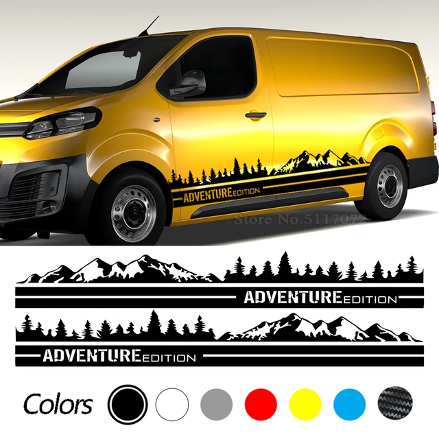 Car Stickers Peugeot Expert Traveller Fiat Scudo Citroen Jumpy Tuning Accessories Camper Van Mountain Graphics Vinyl Decals - Car Stickers - AliExpress