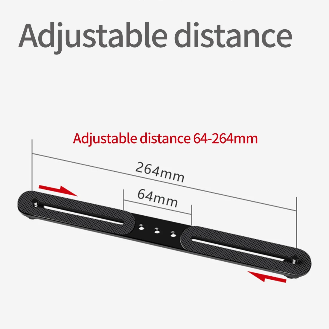 Double Cold Hot Shoe Adapter Mount Extension Holder Video Bracket for Canon for