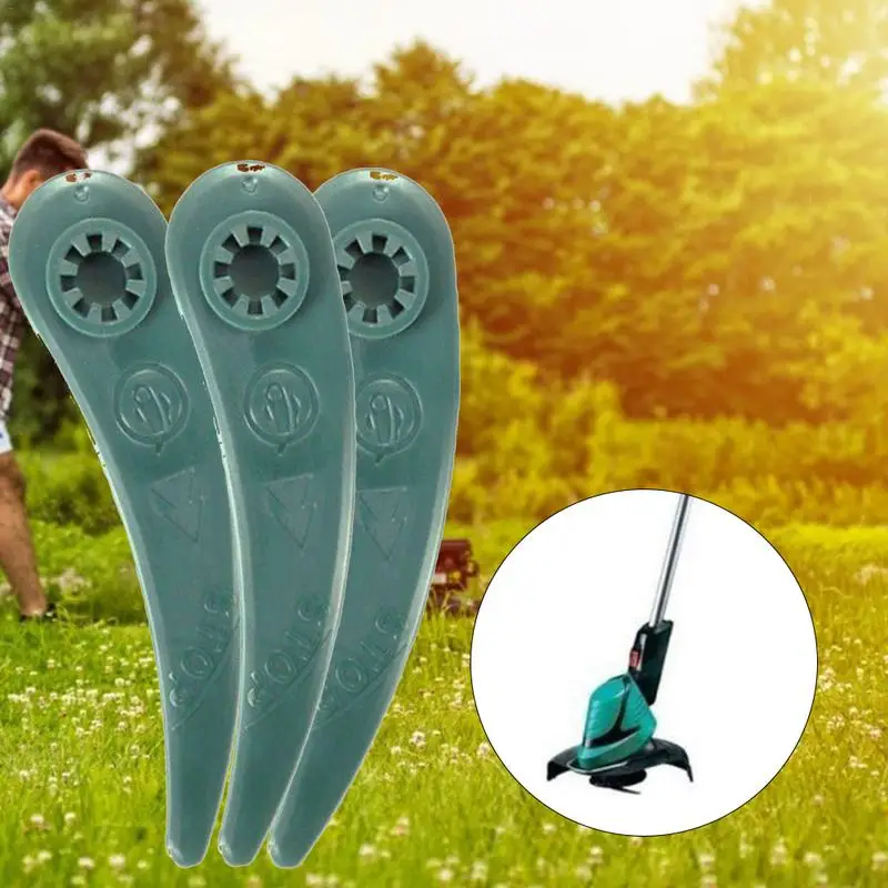 Grass Trimmer Replacement Plastic Blades For Bosh ART 23-18Li ART 26-18Li Grass Trimmers Polymer Blade Cutting System 25PCS
