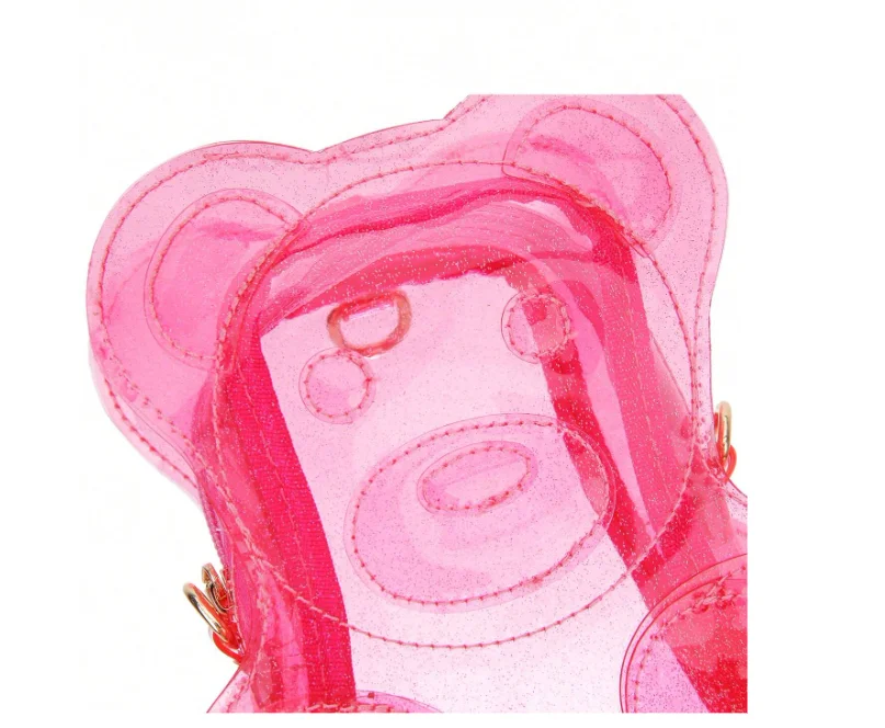 2024 New Latest PVC Backpack Bear Shaped Jelly Purse For Lovely Girls 5
