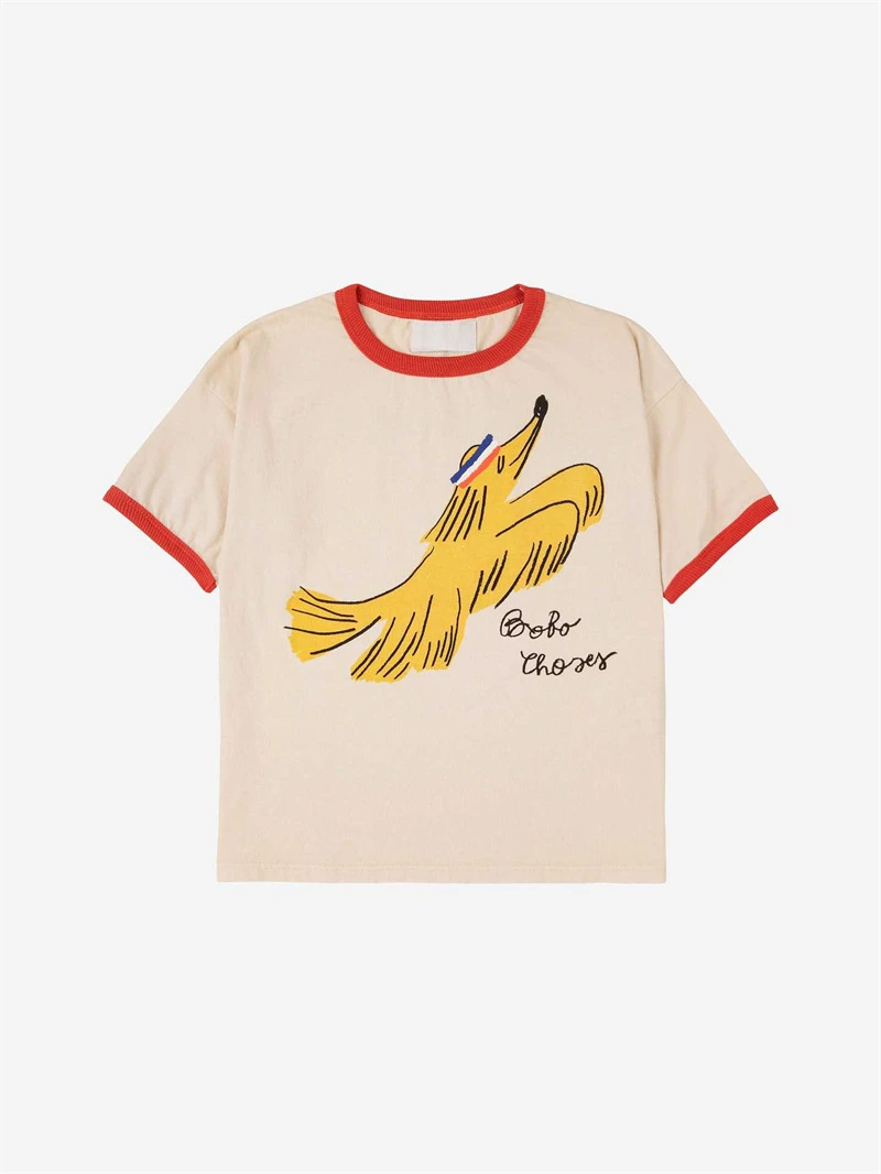 Cotton Children's T-shirt Fashion Cartoon Print Baby Boy's T-shirt Top Summer Casual Girl's Tees Vest Children's Clothing 2