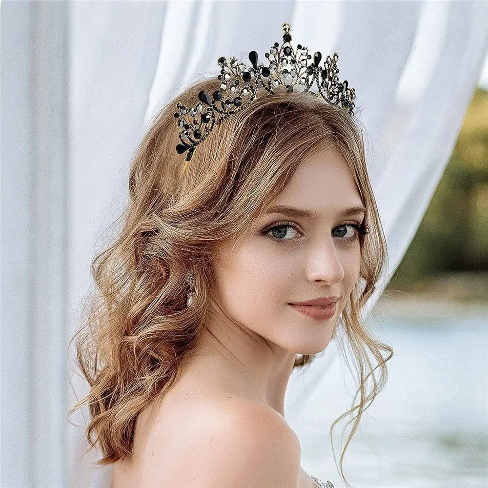 

Halloween Costume Rhinestone Headdress Wedding Crystal Crowns Crystal Tiaras Princess Headbands Bridal Headpiece