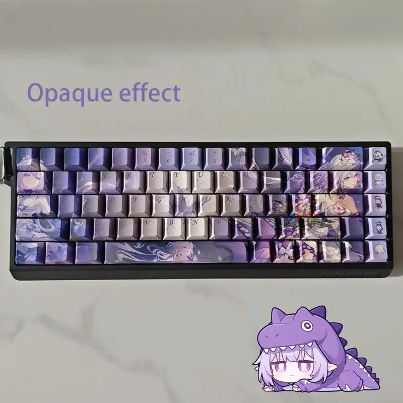 Spiel Honkai Impact3 Castorice PBT Key Caps Cosplay Requisiten Achse Seite Gravierte Mechanische Tastenkappen Gaming Tisch Liefert – Detail 3