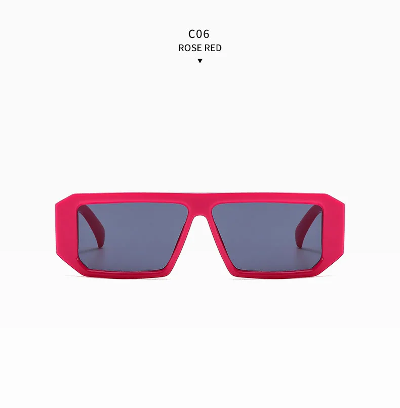 2024 neue Sonnenbrille Frauen hochwertige Retro Sonnenbrille rechteckige Brille modische Trend Punk-Stil Design-Brille – Detail 18