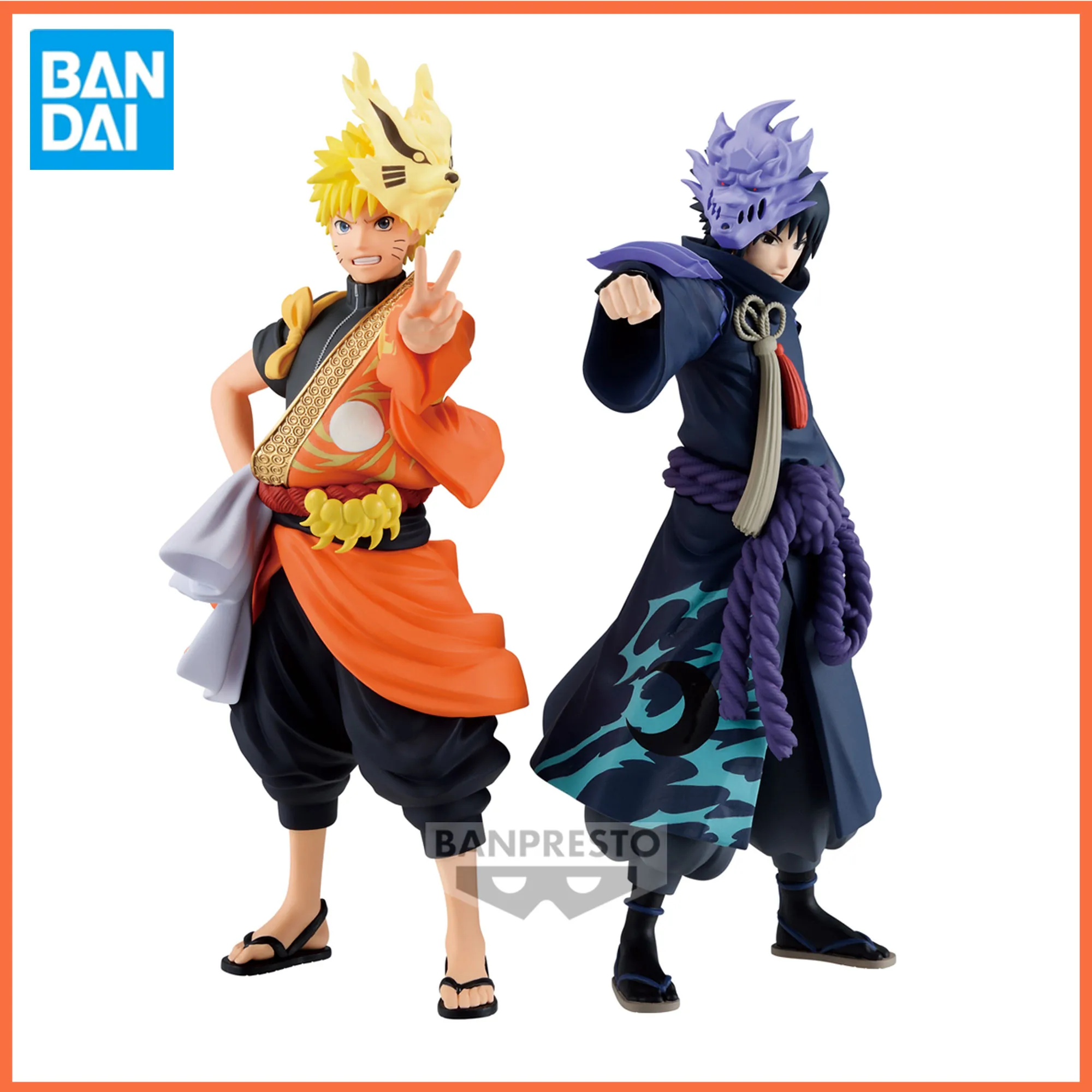 

In Stock Original NARUTO Uzumaki Sasuke Anime Figures Shippuden Action Figure Animation 20th Anniversary Collector PVC Toys Doll