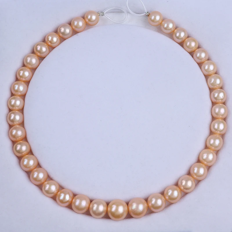 

11-15mm natural pink color loose real freshwater edison pearls beads strand for jewelry making