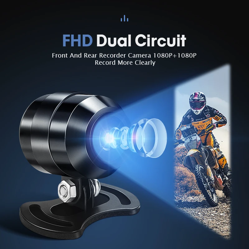 짐탑 5인치 오토바이 무선 카플레이 안드로이드 오토 GPS 네비게이션 블랙박스 터치스크린 방수 IPX7